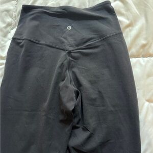 Lululemon Black High-Waisted wide leg Leggings